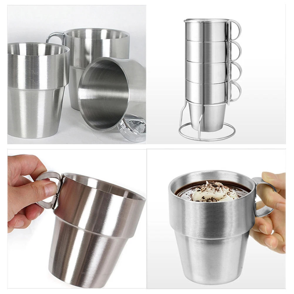 Открытый теплоизоляция чай портативный двухслойная кружка кофе чашка Питьевая