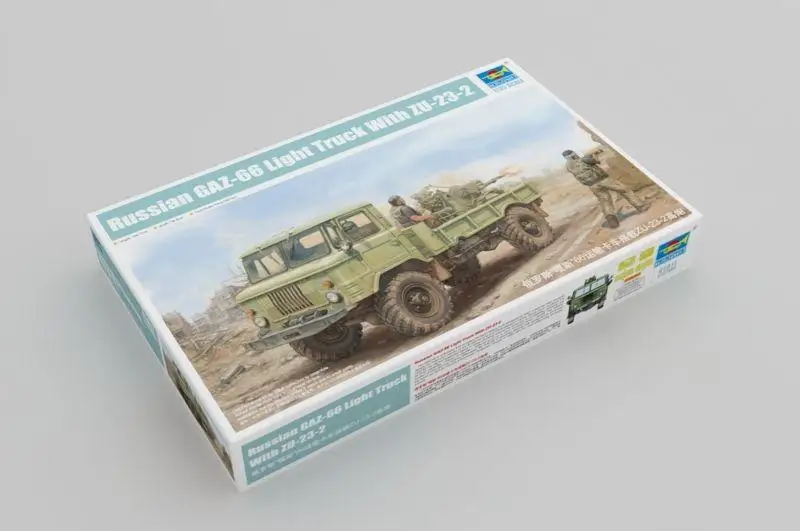 Грузовик с подсветкой Trumpeter 1/35 01017 русский легкий GAZ-66 | Игрушки и хобби