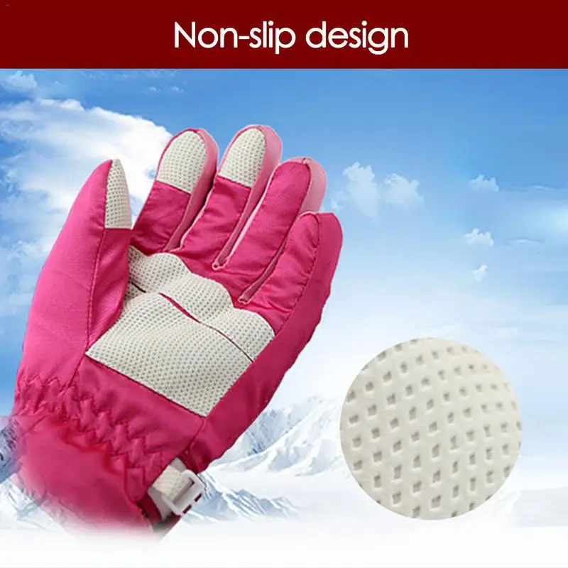 

Children Kids Mittens Gloves Outdoor Winter Snow Warm Gloves Boys Girls Waterproof Windproof Thick Glove Baby bebe