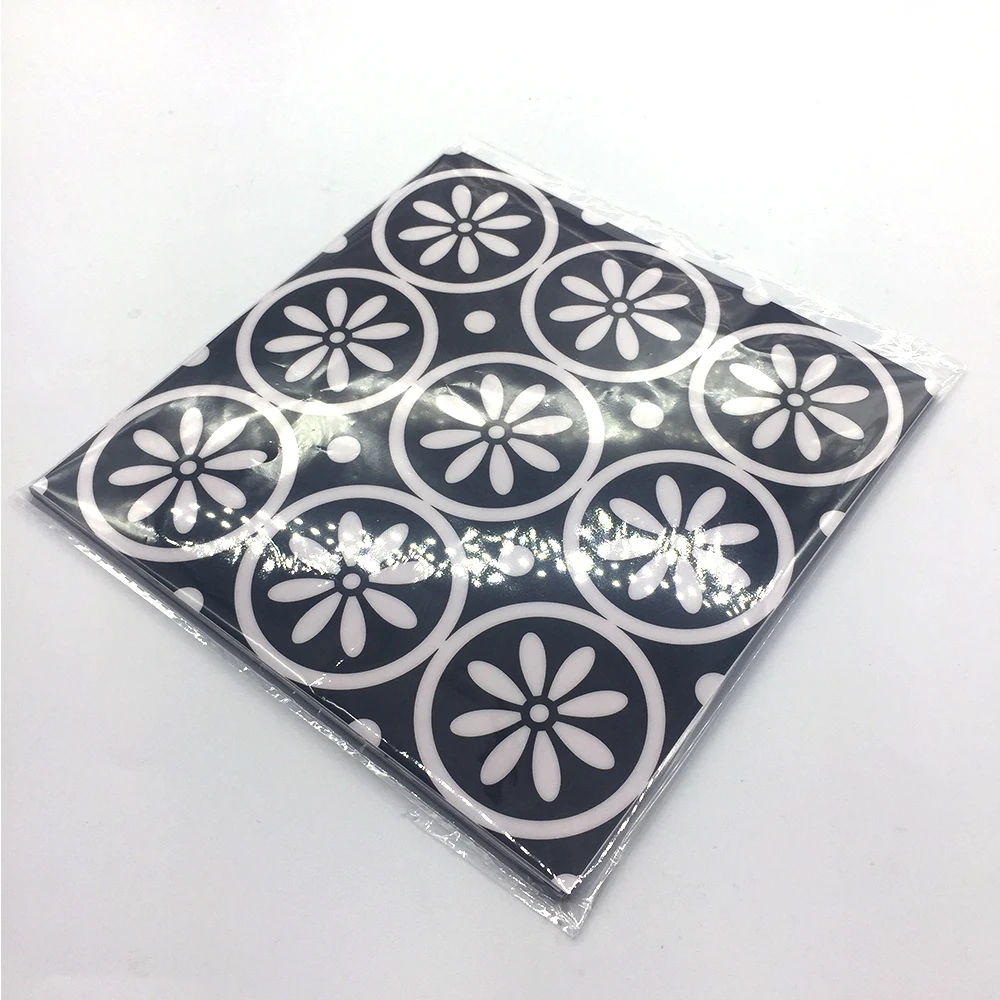 15*15cm/20*20cm PVC Black And White DIY Waterproof Self Adhesive Furniture Kitchen Bathroom Tile Sticker TS054 | Дом и сад