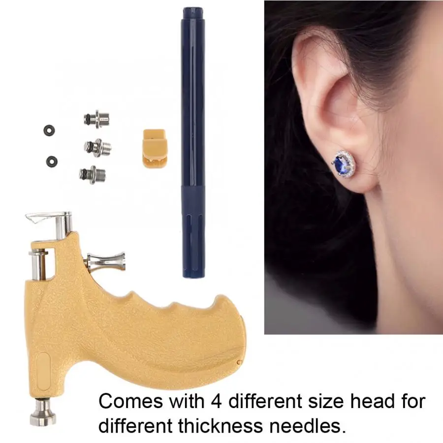 Профессиональный пистолет для пирсинга металлический инструмент прокола уха