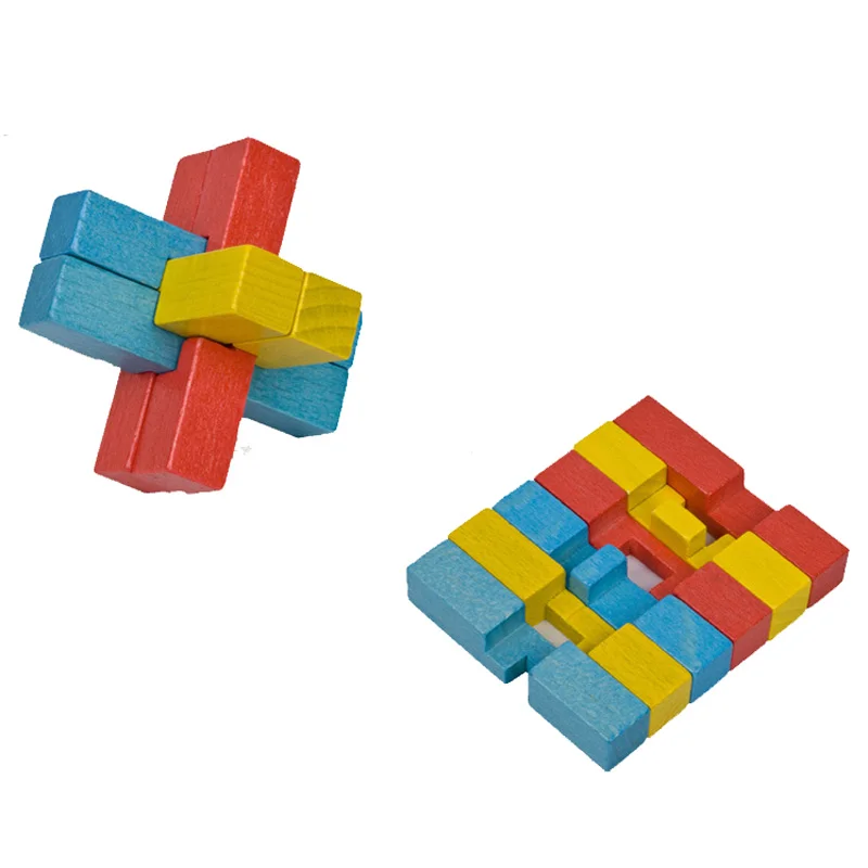 Деревянная игрушка-головоломка классическая игра ума для взрослых подарок