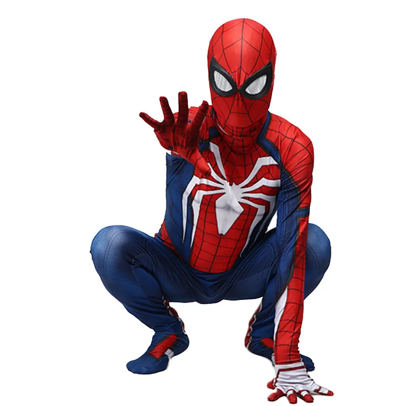 Хэллоуин Ps4 Insomniac Человек паук костюм 3D принт спандекс игры Spidey косплей костюмы