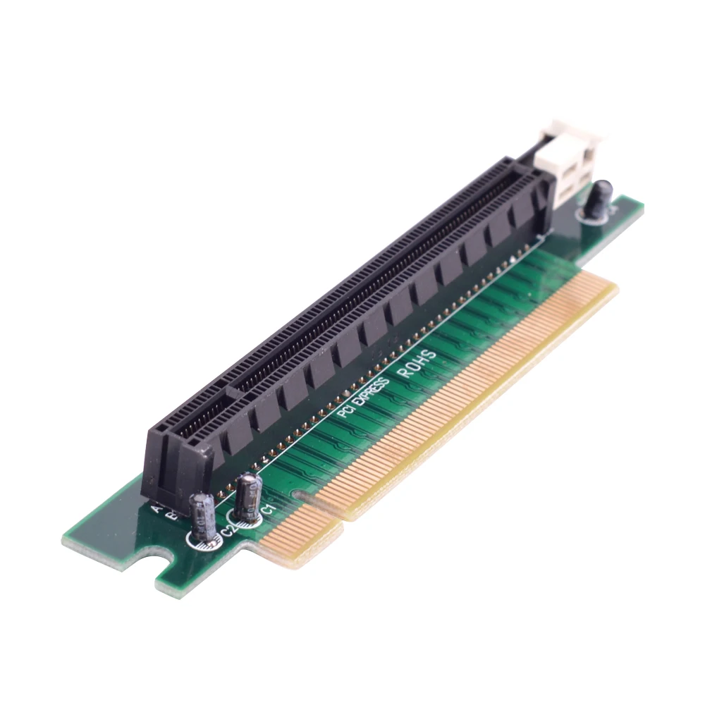 90 ° градусов Pci-E Pci-Express 16X правый угол расширитель протектор переходника карты |