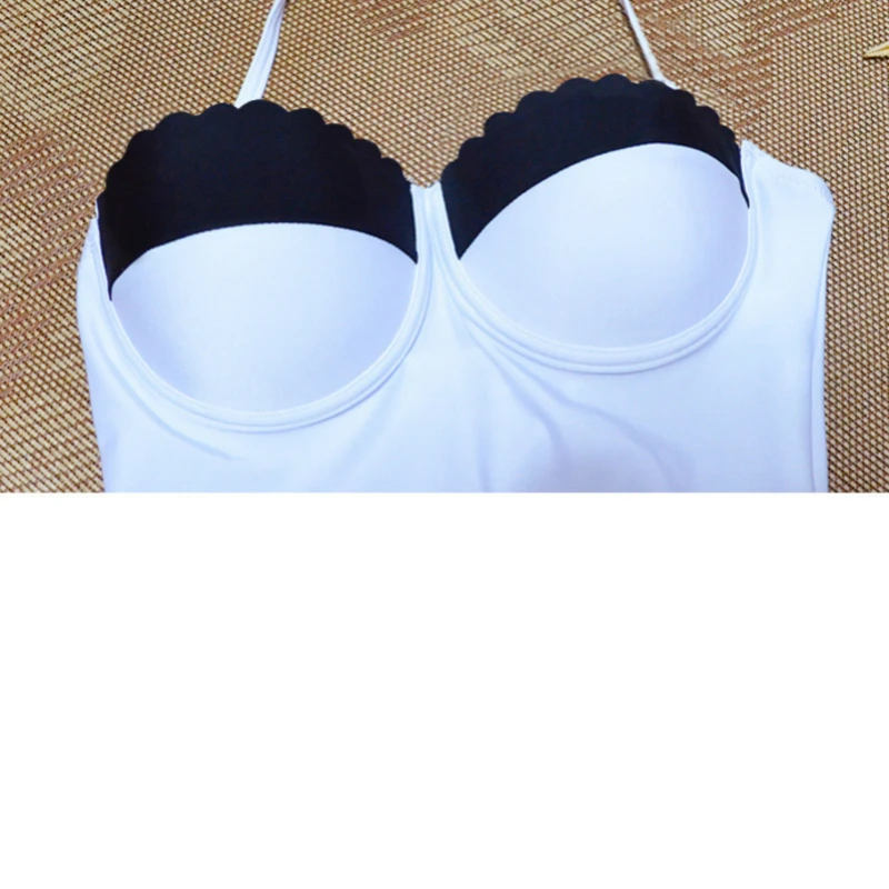 High Waist Swimsuit 2018 Sexy Bikinis Women Swimwear Vintage Neck Bikini Set Bathing Suits Swim Wear Biquini Plus Size XL |