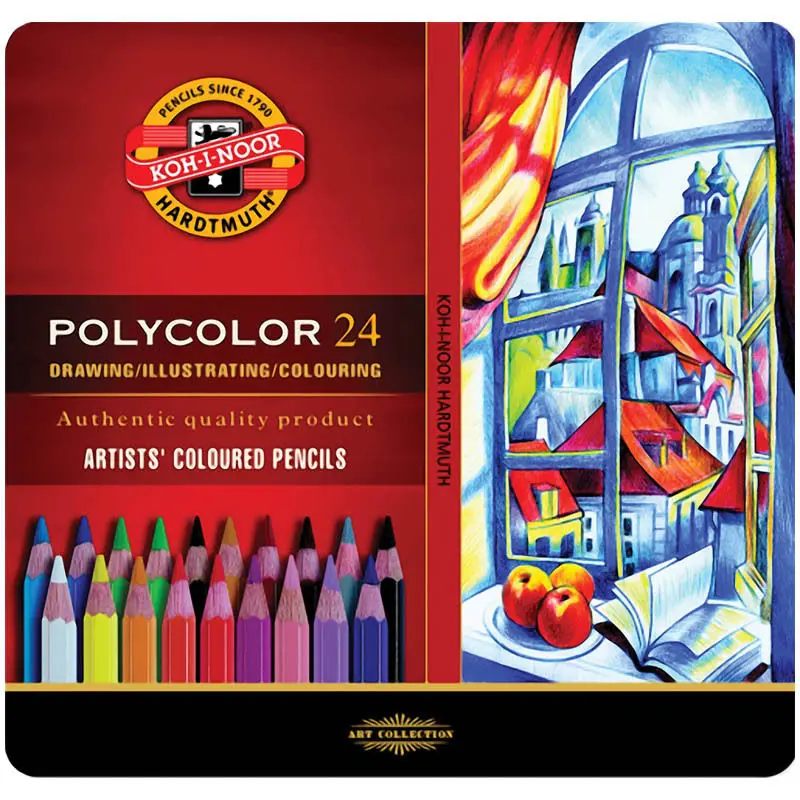Koh i noor POLYCOLOR 24/36/48/72 Олово набор Profesional карандаши Polycolor шестиугольная художников