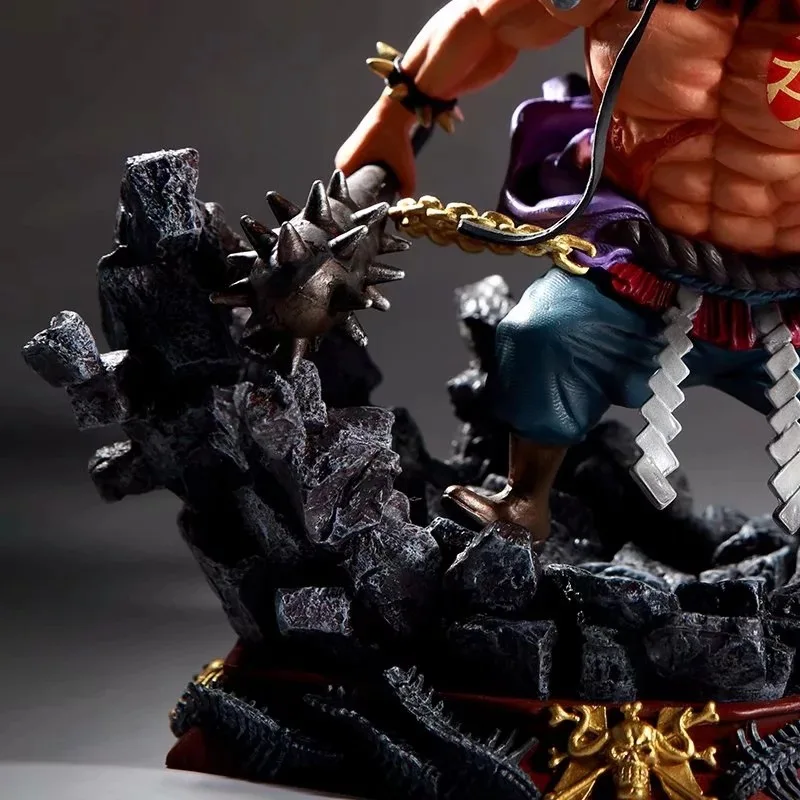 Одна деталь фигурка аниме модель Kaido четыре императора сцена база куклы