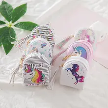 Мультяшный единорог, кошельки для монет, женские кошельки, маленькая милая открытка Каваий, держатель для ключей, сумки для денег для девочек, Дамский кошелек для детей