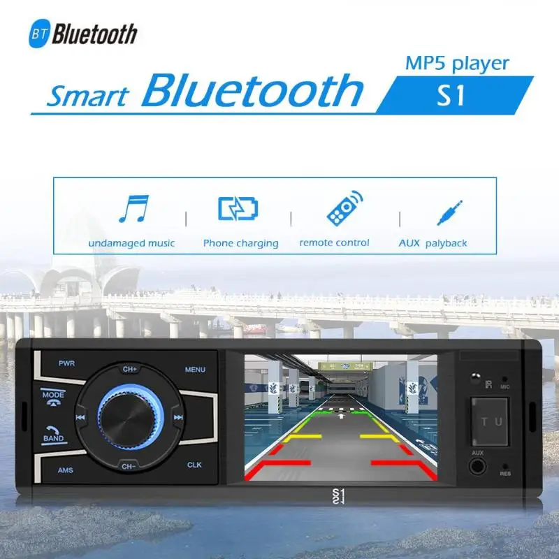 VODOOL S1 3 2 &quotЭкран автомобильный радиоприемник 1 Din Bluetooth стерео Штатная MP5 плеер