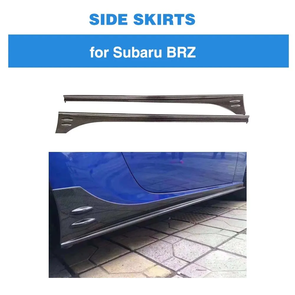 Боковые юбки из углеродного волокна для Subaru BRZ 2013 2018 Боковой бампер передник