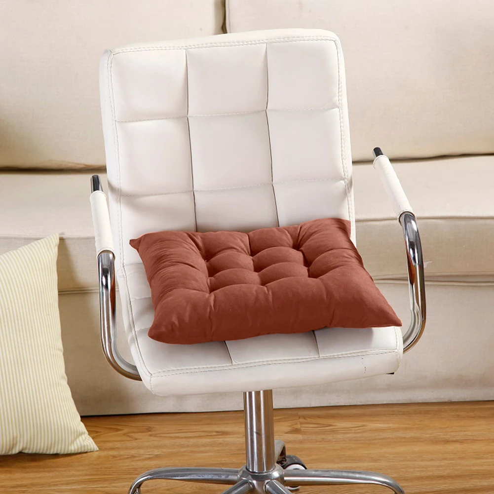 Мягкая квадратная хлопковая Подушка с жемчугом для дома и офиса удобная подушка