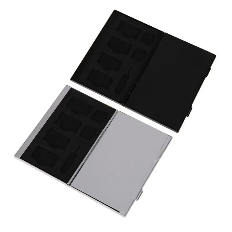 14 в 1 алюминиевая SIM Micro Nano sim-карты Pin StorageBox Чехол Держатель Высокое качество TF SD
