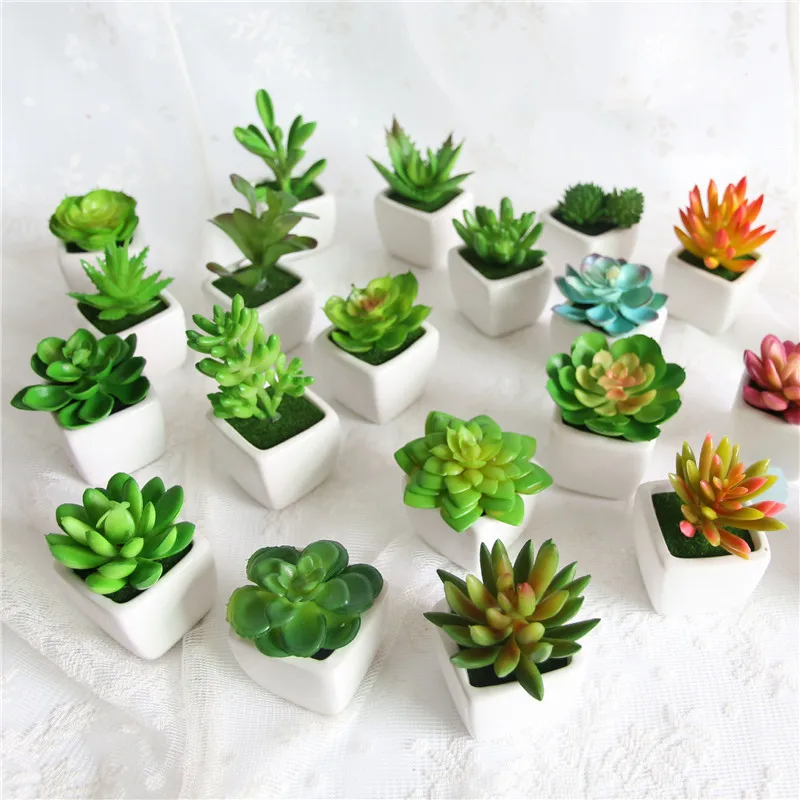 Искусственные влагозапасающие растения маленький бонсай пейзаж Цветочная