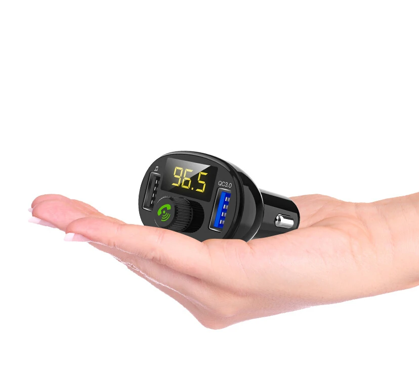 Автомобиль Bluetooth Mp3 плеер QC3.0 Usb fm передатчик Автомобильная электроника Handfree авто