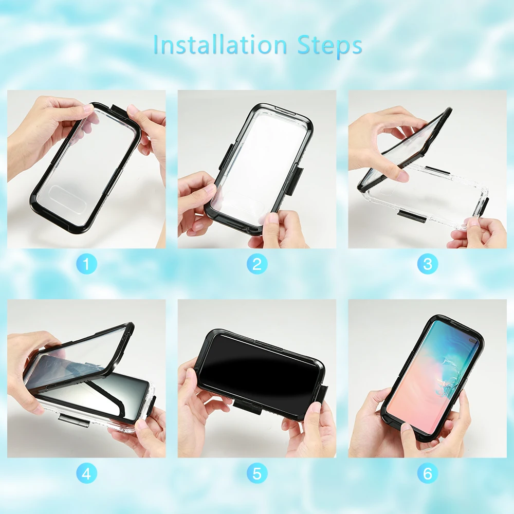 Чехол для подводного телефона KISSCASE Samsung S10/S10E/S10 Plus/Note 8/Note 9 водонепроницаемый