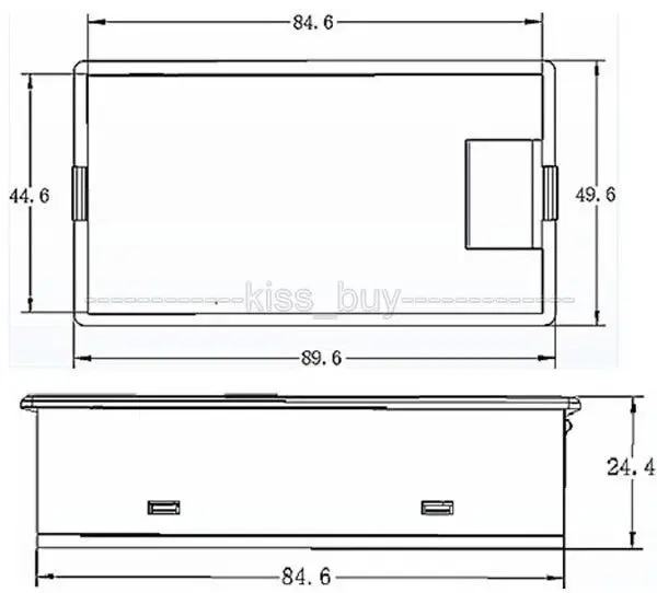 DYKB DC 100 в 20A встроенный шунтирующий Амперметр Вольтметр ЖК дисплей Цифровой ток