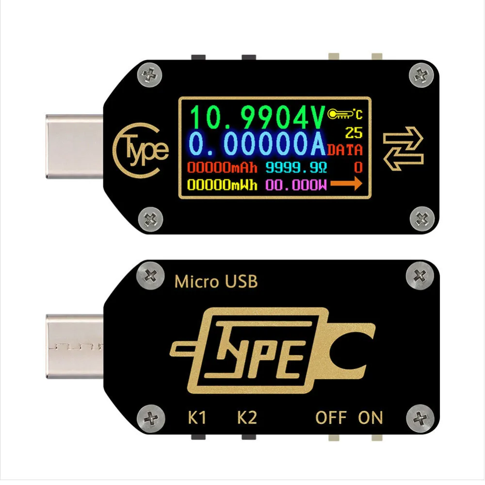 Tc66/tc66c тип c Pd триггер Usb Вольтметр Амперметр Напряжение 2 способ измеритель тока