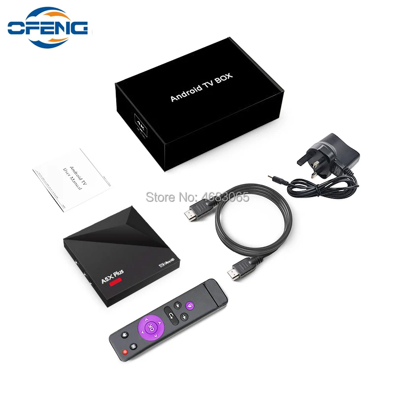 ТВ приставка A5X Plus Android 7 1 четырехъядерный процессор RK3328 2 4G Wi Fi HD2.0 USB3.0 4K умный