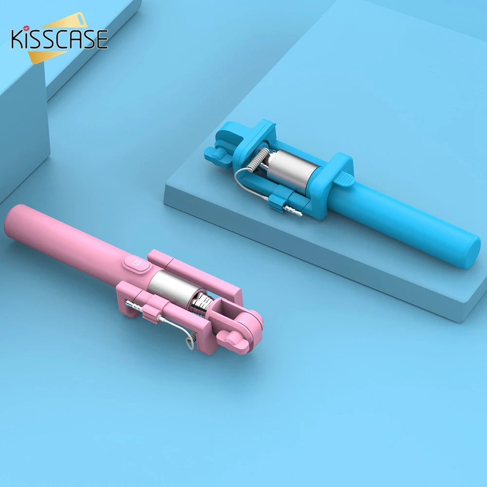 KISSCASE конфеты разноцветная палка для селфи iPhone X 7 huawei Универсальный Портативный