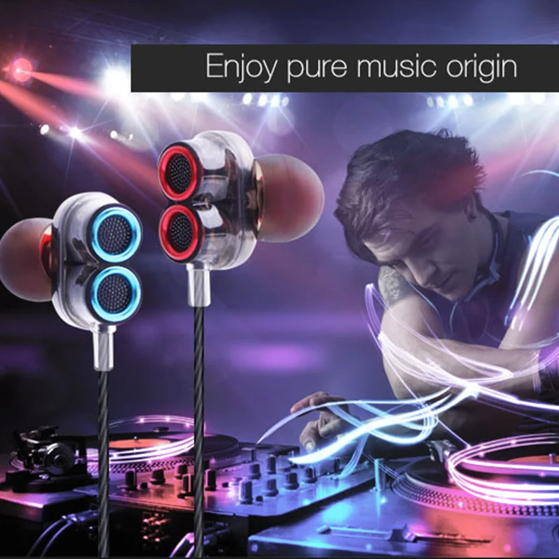KISSCASE наушники вкладыши 3 5 мм для iPhone с двойным приводом гарнитура Huawei HIFI