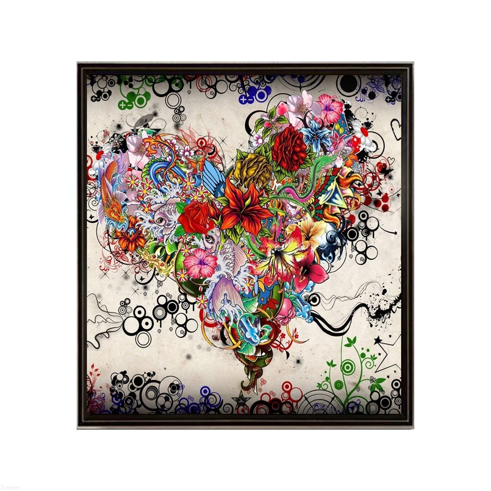 Особая алмазная живопись в форме сердца 5D сделай сам с полным заполнением