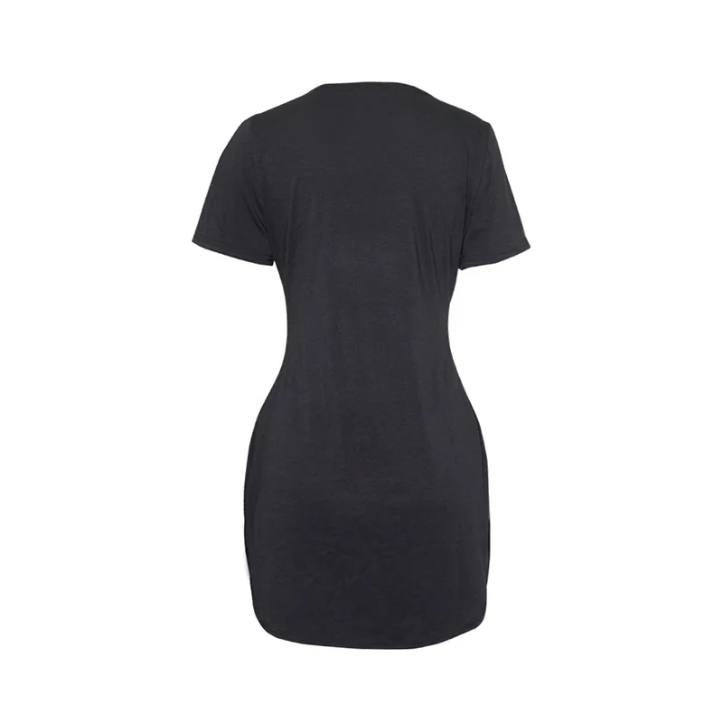 Новое сексуальное Клубное платье Для женщин Bodycon летняя футболка с надписью СО