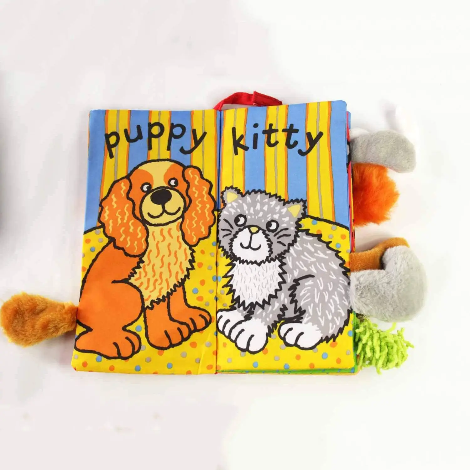 JOLLYBABY 2 упаковки животные стереоскопические хвосты книга из ткани для детей