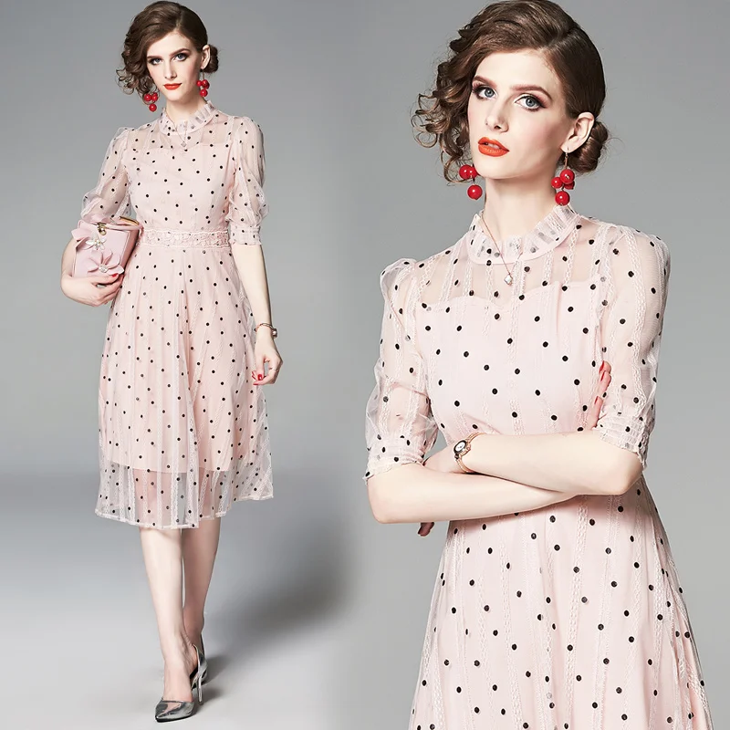 Подиумные платья 2019 для женщин одежда высшего качества из сетчатой ткани в