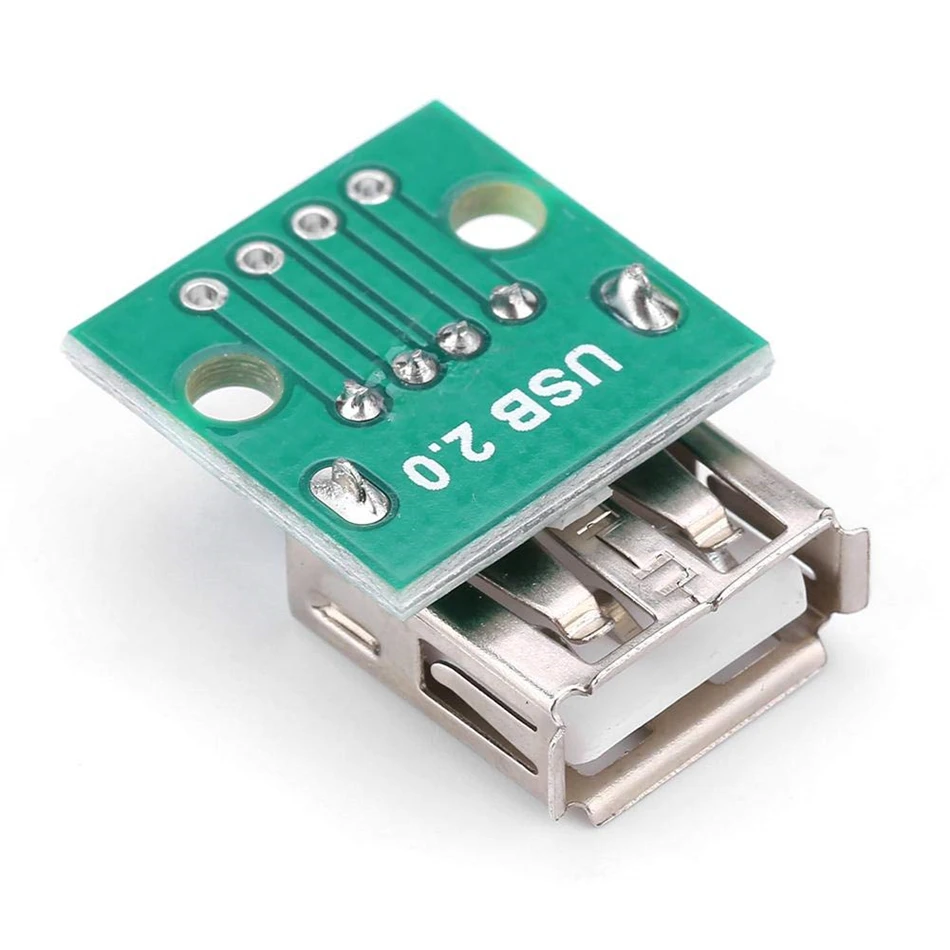 20 шт Тип USB в муфтовый стыковочный переводник коммутационная плата 2 54 мм Шаг