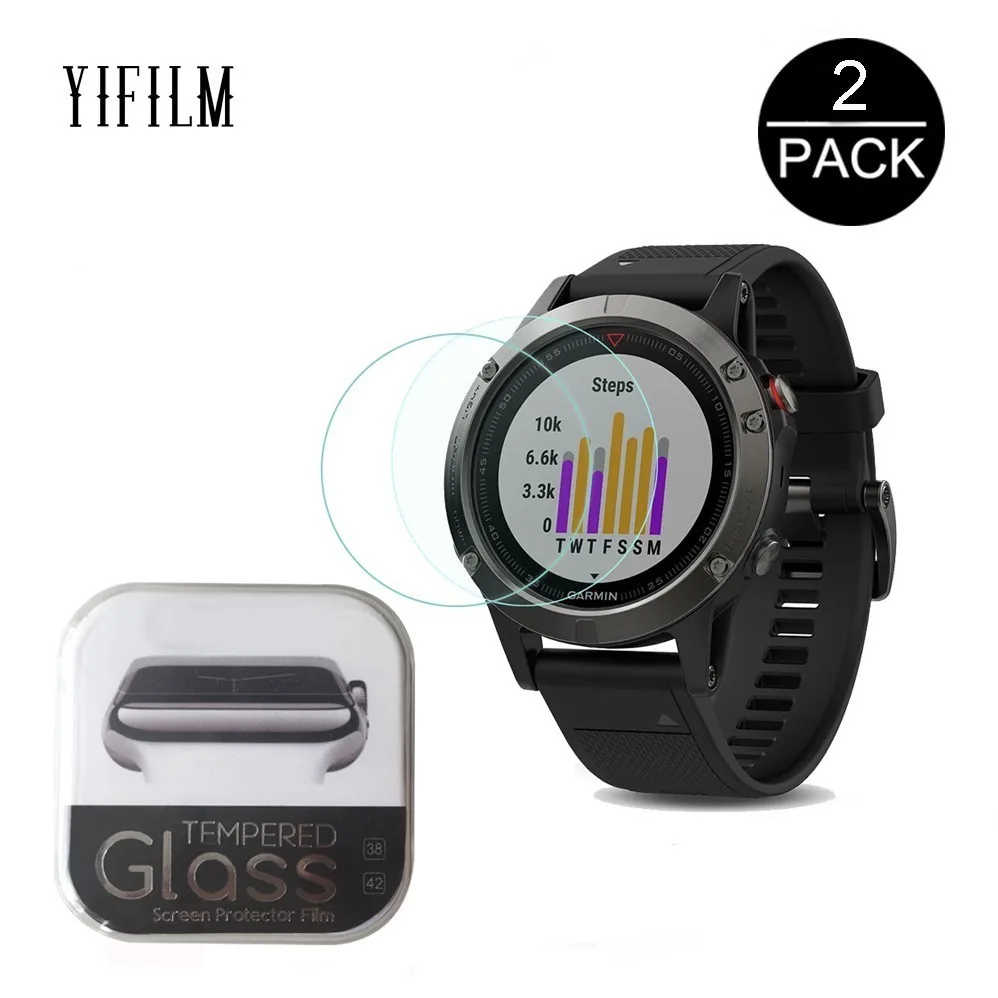 Для Garmin Fenix 5 5S 0 3 мм 2.5D 9H прозрачное закаленное стекло Защита экрана умные часы