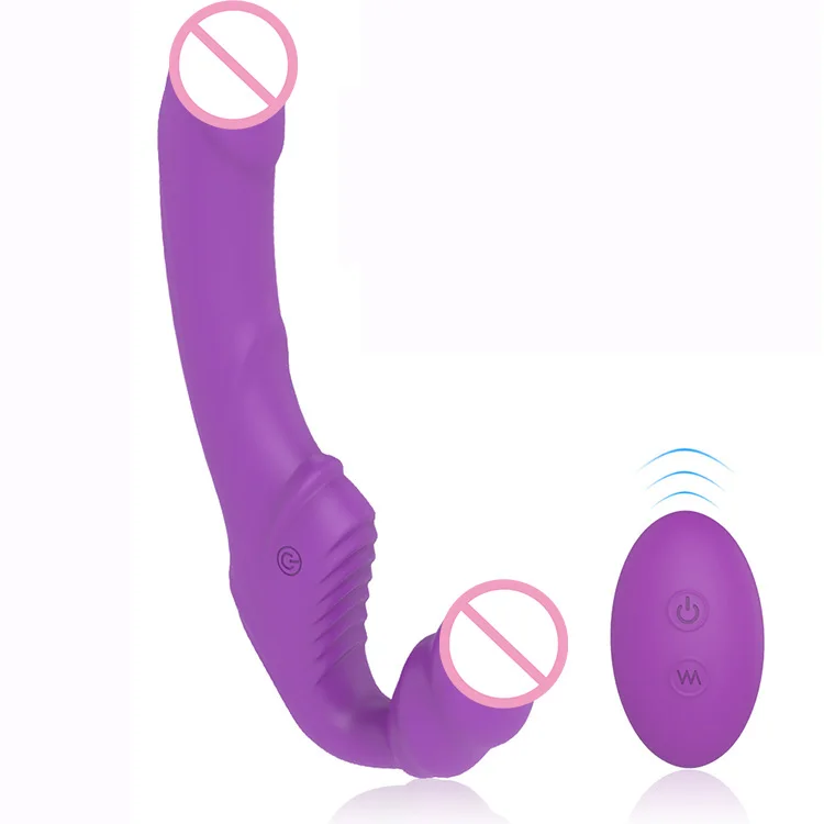 Женский влагалище силиконовые фалло имитатор с двумя головками G Spot вибратор
