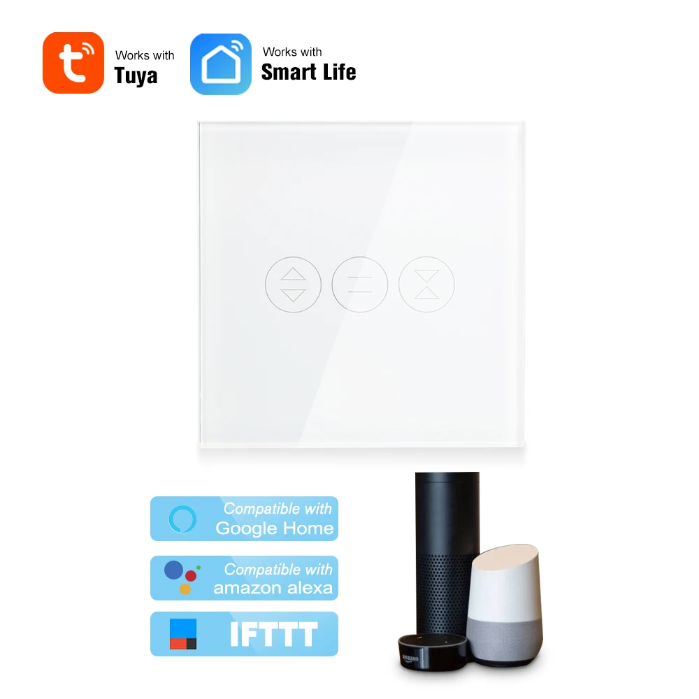 Переключатель для штор Tuya с Wi Fi и электроприводом сенсорный Alexa Google Home|Модули