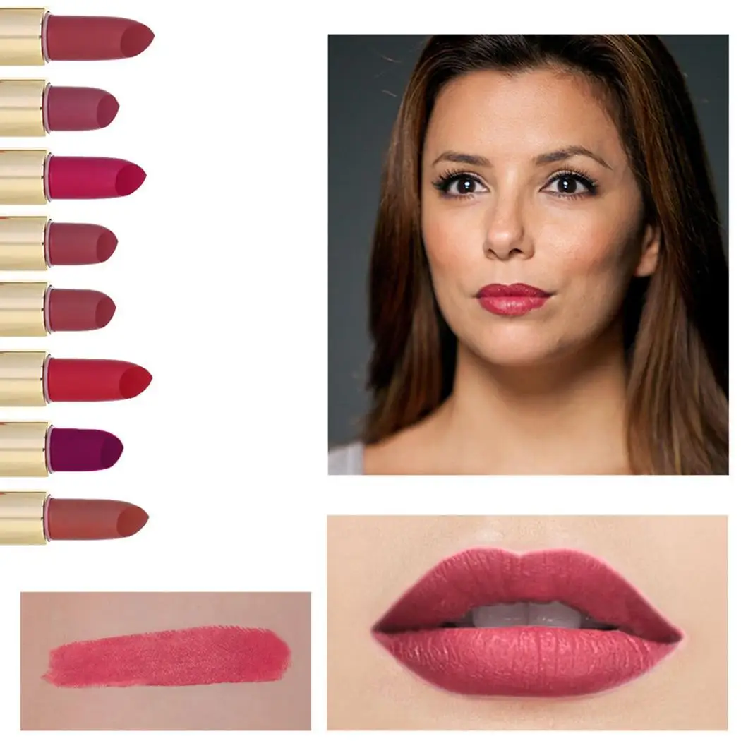 Водонепроницаемые стойкие увлажняющие бархатные матовые вращающиеся Помады для