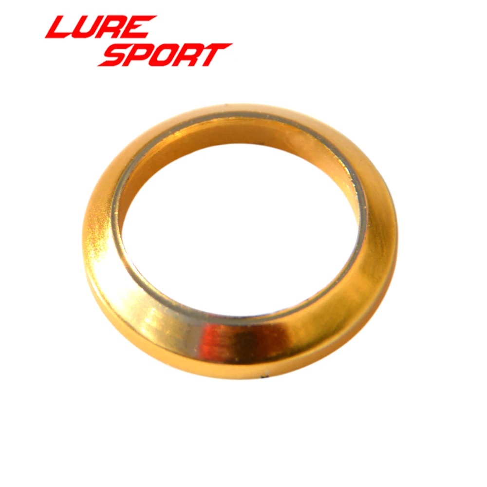 LURESPORT 10 шт. тонкая проверка ветра Золотое красное алюминиевое кольцо рыболовная