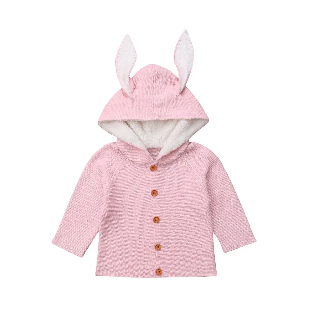 Pudcoco 2019 Brand New Baby Warm Knitted Hooded Coat Button Outerwear Boy Girl Snowsuit Toddler Jacket | Детская одежда и обувь