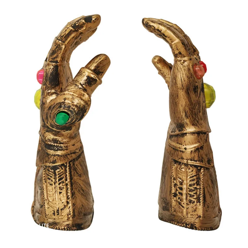 Латексные перчатки Thanos Infinity Gauntlet с светильник для косплея Железного человека