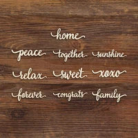 xoxo sweet home peace relax forever wooden cutouts home wall decoration housewarming gift diy art projects craft