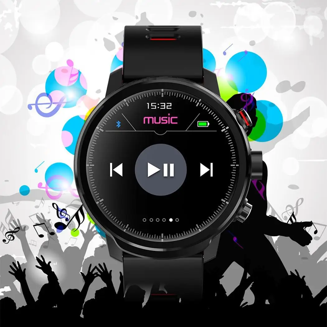 Смарт часы водонепроницаемый браслет bluetooth монитор сердечного ритма 380 мА/ч IP68