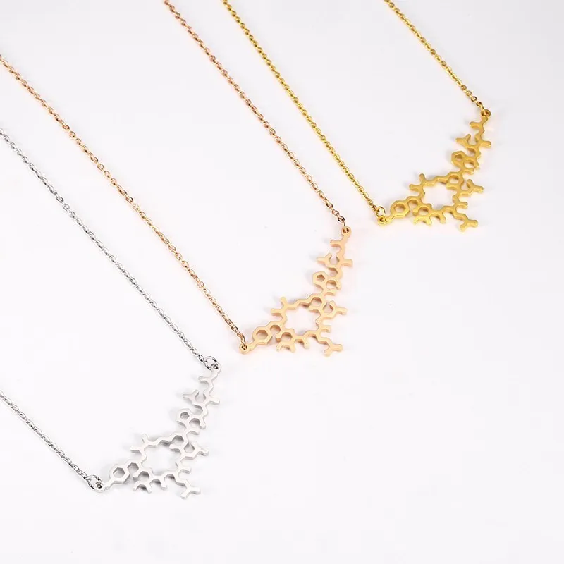 Ожерелье женское из нержавеющей стали изысканный химический гормон для