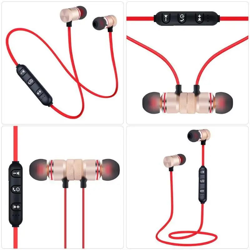XT-6 беспроводные Bluetooth наушники магнитные стерео наушники-вкладыши