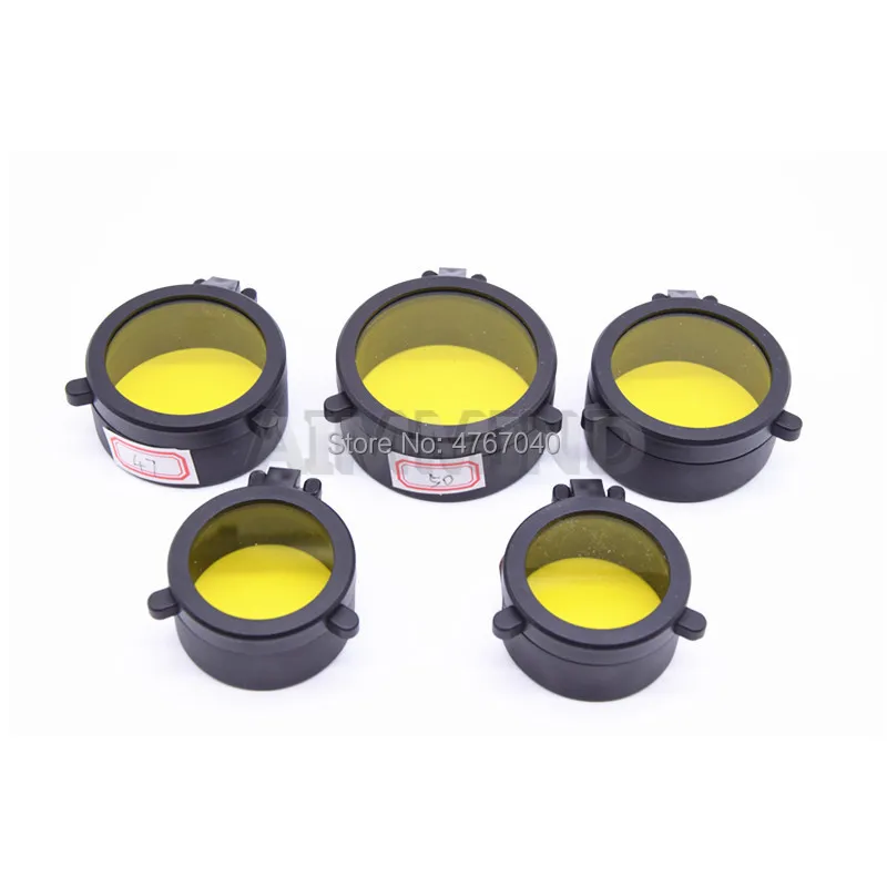 Hunting Gun Caliber Rifle Scope Quick Flip Spring Up Open Lens Cover Dustproof Cap Eye Protect Objective | Спорт и развлечения