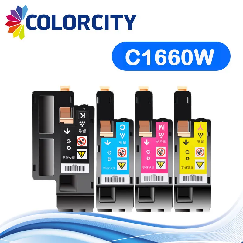 1 цветной совместимый картридж для принтера Dell C1660W C1660 C 1660 bk/C/y/m|Картриджи с