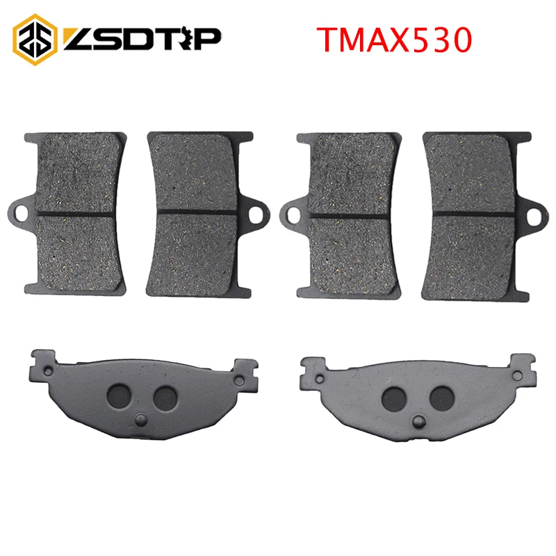 

ZSDTRP 3 Pairs Semi-Metal Scooter Motorcycle Front Brake Pad Discs and Rear Brake Pads Discs For Yamaha TMAX530 2013 Racing
