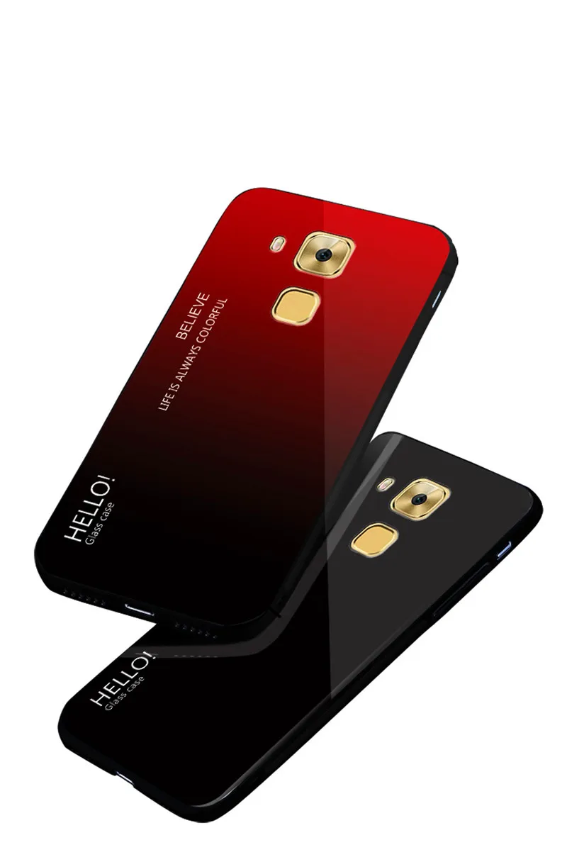 Чехол для Huawei Nova Plus MLA L03 L11 градиентный чехол из закаленного стекла задняя крышка