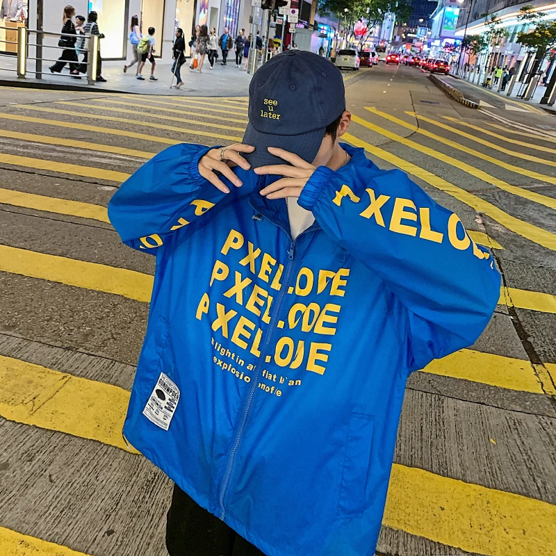 S XL Мужское пальто с капюшоном оверсайз свободная Солнцезащитная летняя