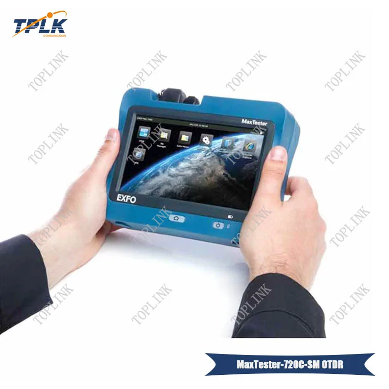 7 дюймовый EXFO MaxTester 720C наружный сенсорный OTDR оптический рефлектометр SM 1310/1550 нм 36/35