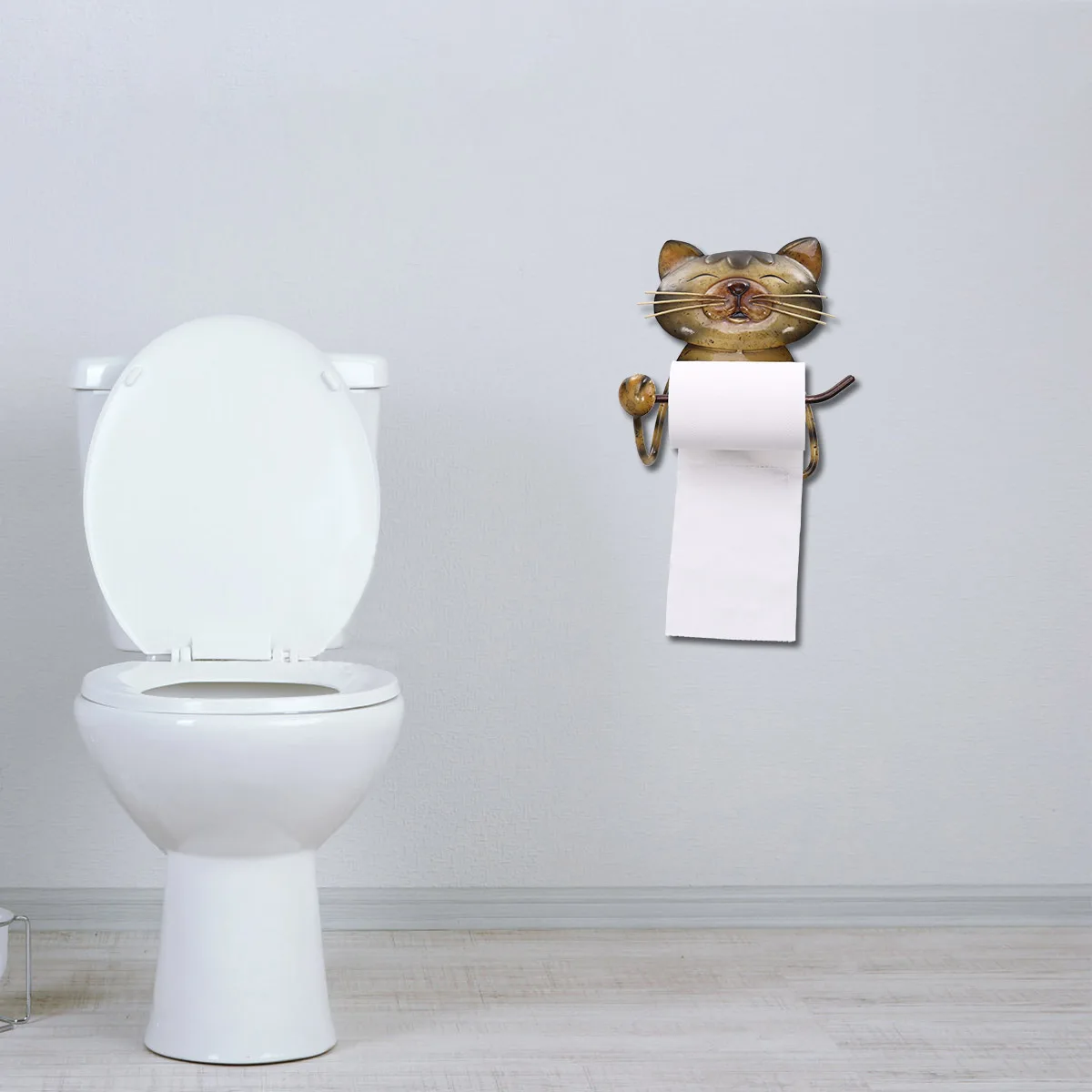 Держатель для бумажных полотенец Cat винтажный чугунный держатель туалетной