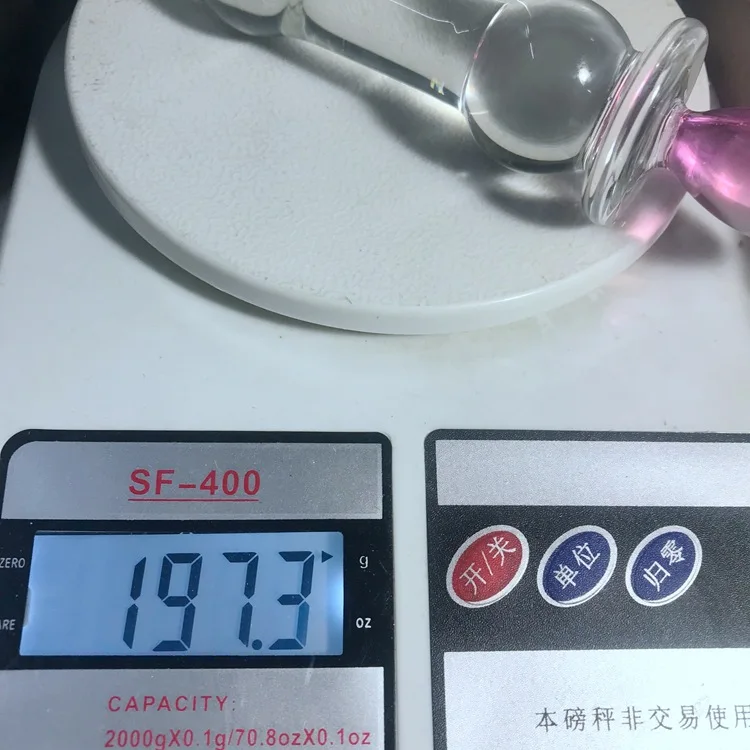 Стеклянные анальные пробки Pyrex фаллоимитатор искусственный пенис для мужчин