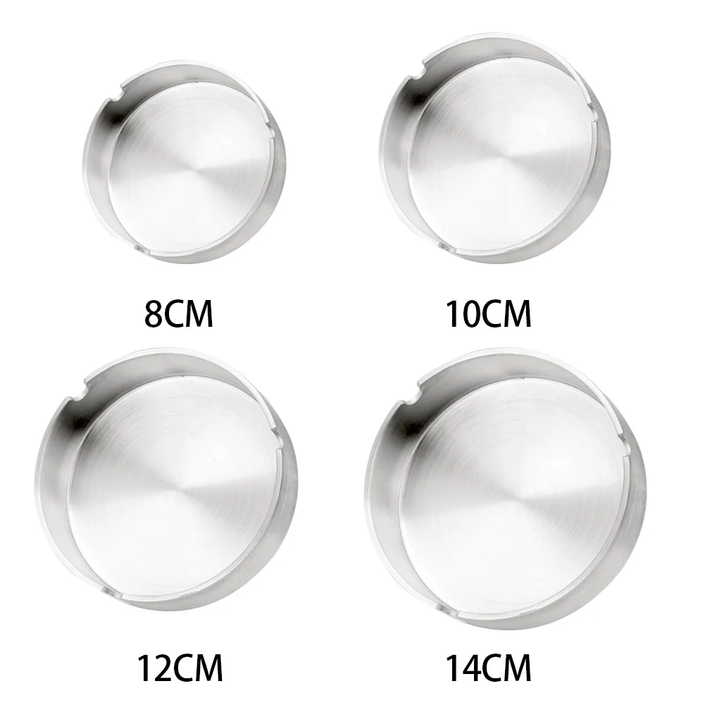 Thicken Durable Home Use Outdoors Stainless Steel Ashtray Practical Round | Дом и сад