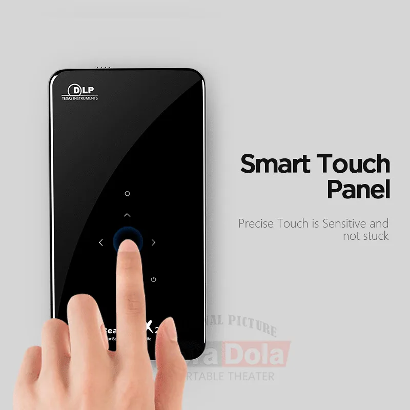 Tora Dola Ubeamer X2 мини проектор Android wifi батарея поддержка 1080 p портативный 3D домашний
